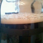 a pic from my buddy Eric this morning of the Goatmeal Echelstout doin' its thing