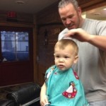 Max’ first haircut
